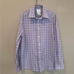 Van Heusen Boy’s Lavender Checkered Button Down Shirt